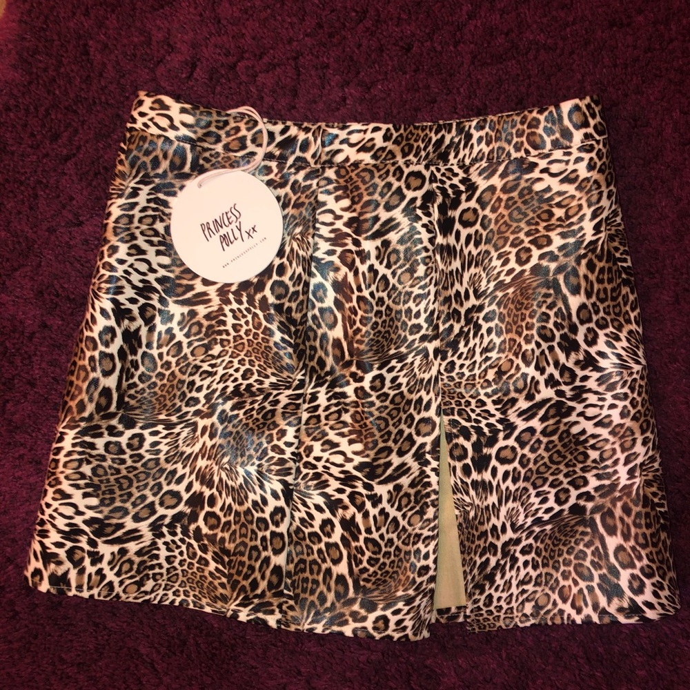 Princess Polly Leopard skirt